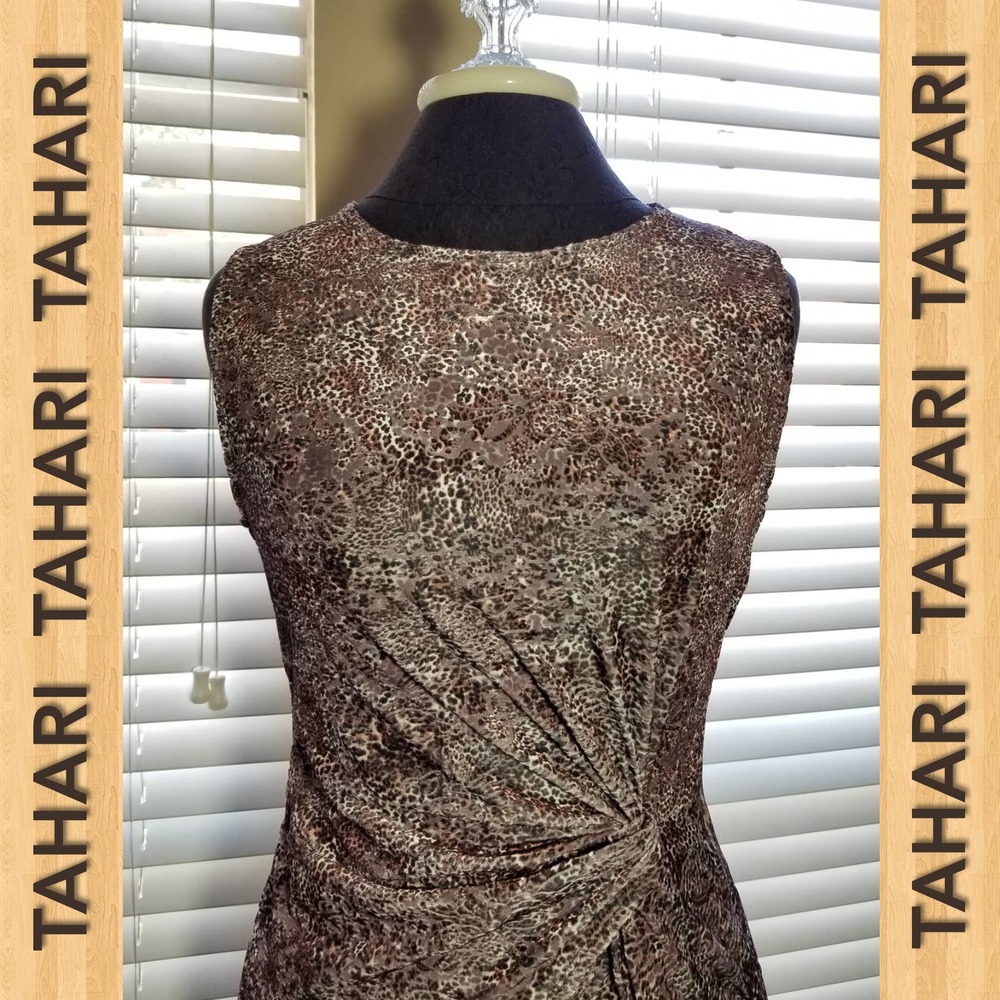 TAHARI NWT Women's Shirt Sleeveless Tops Blouse Animal Print Size Small - Picture 7 of 8
